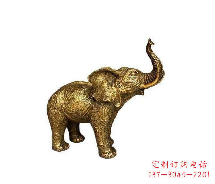 金华铜雕园林动物小象雕塑