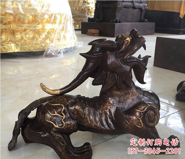 金华铜雕招财辟邪貔貅雕塑摆件