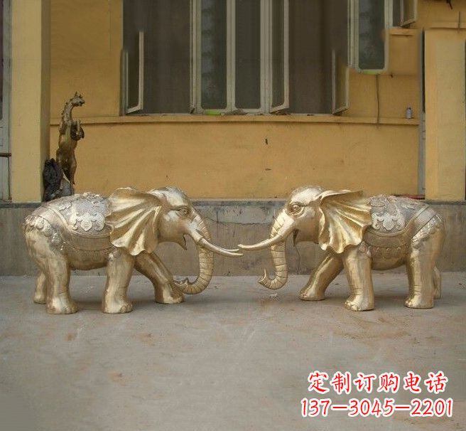 金华铜雕招财小象