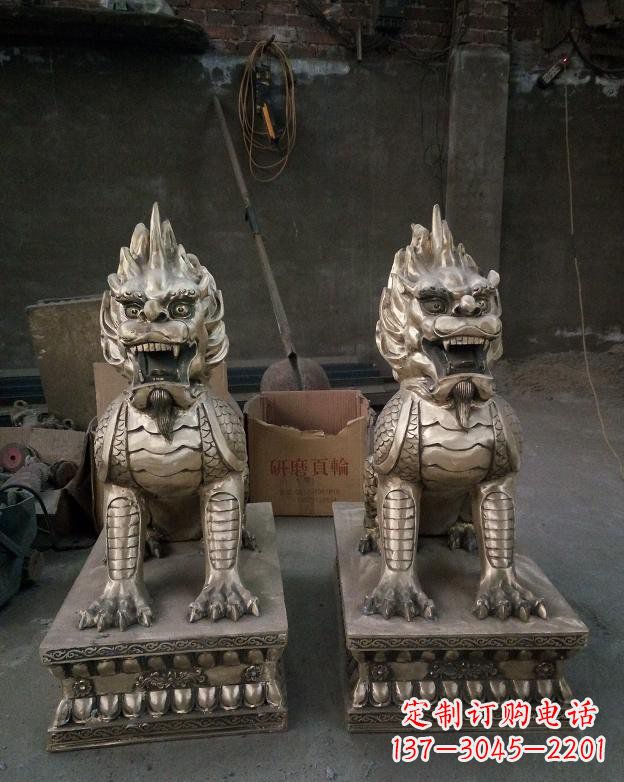 金华铜雕镇宅麒麟