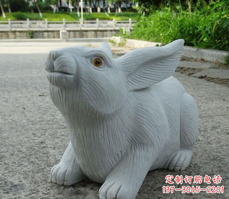 金华兔子石雕公园景观雕塑