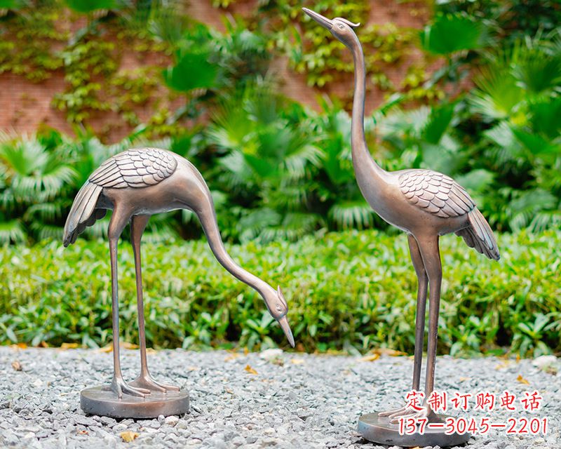 金华推荐仿真仙鹤动物雕塑