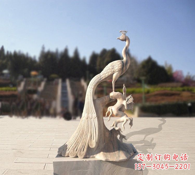 金华晚霞红孔雀石雕