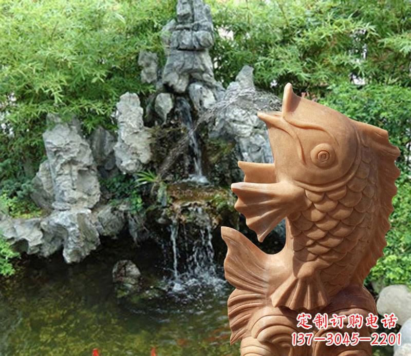 金华晚霞红鲤鱼喷泉