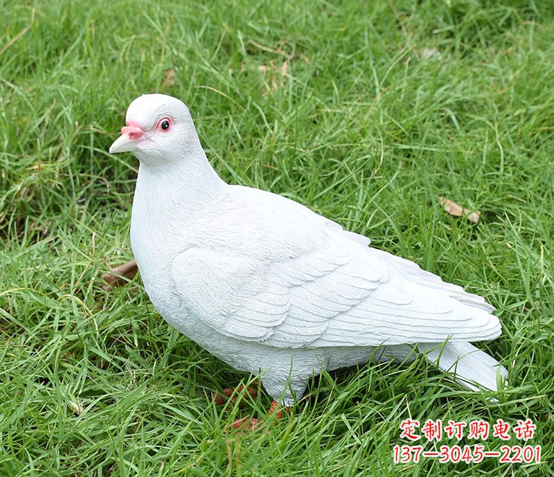 金华潍坊和平鸽雕塑女孩