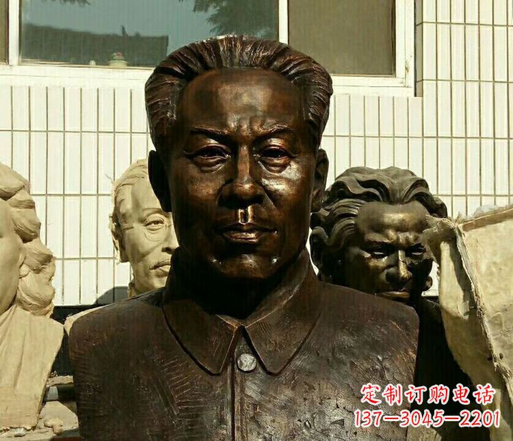 金华伟人刘少奇胸像铜雕