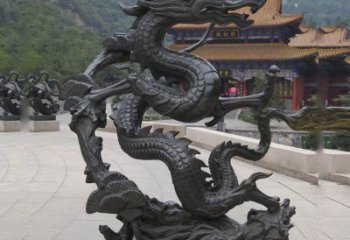 金华超群绝伦的盘龙铜雕