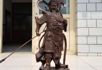 金华唯美古典风格关公铜雕像