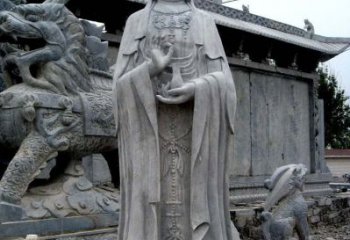 金华青石仿古观音雕像|传承古代神话传统
