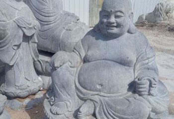 金华青石仿古弥勒佛雕塑