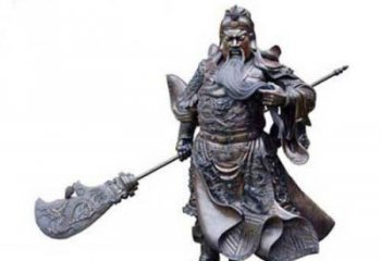 金华关羽青铜雕塑，传承历史的精神