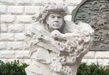金华纪念邱少云烈士的石雕艺术品