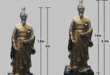 金华民族英雄屈原铜雕塑