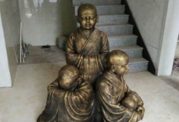 金华中国领雕塑推出的金色佛祖三像是一件令人惊…