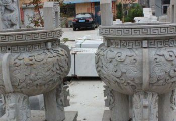 金华仿古足香炉石雕，带来温馨家居气息