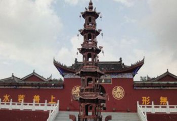金华三足铜香炉雕塑，精美绝伦
