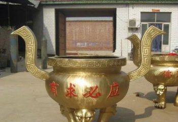金华三足香炉铜雕，装点你的寺庙