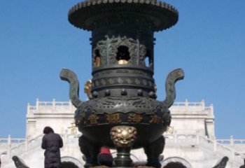 金华三足香炉铜雕唯美重现历史