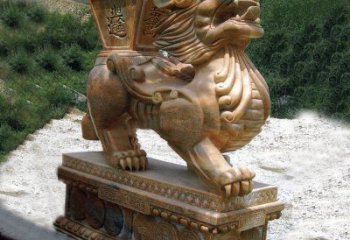 金华商场企业看门神兽“日进斗金”招财貔貅石雕