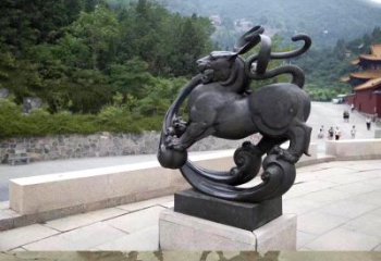 金华神兽白虎铜雕塑，雕刻出传统中国文化之精髓