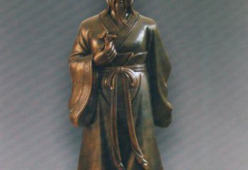 金华扁鹊仿铜人物雕塑-独特的玻璃钢雕刻