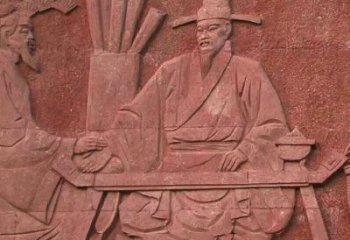 金华沈括砂岩浮雕，重现学校历史名人壁画