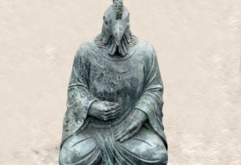 金华鸡兽融合的象征——全新兽首人身石雕