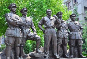 金华名人元帅铜雕，让你永久记住他们