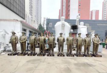 金华英勇战士铜雕，荣耀永载史册