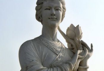 金华汉白玉荷花雕塑，精致美丽无双！