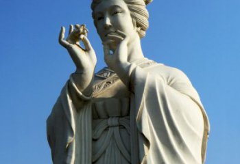 金华精美绝伦的古代美女雕像