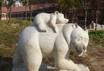 金华狗熊雕塑景观，给你一个精美园林