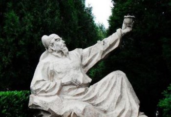 金华百花齐放的李白雕塑
