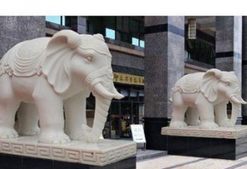 金华最佳选择——石雕酒店大象雕塑