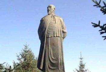 金华令人敬畏的林则徐雕像