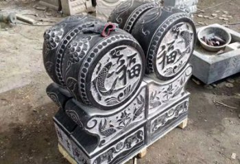 金华中领雕塑-石雕门墩貔貅抱鼓