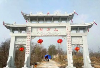 金华金色独角兽石雕牌坊