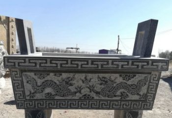 金华寺庙墓地祭祀四足方鼎，青石仿古石雕香炉