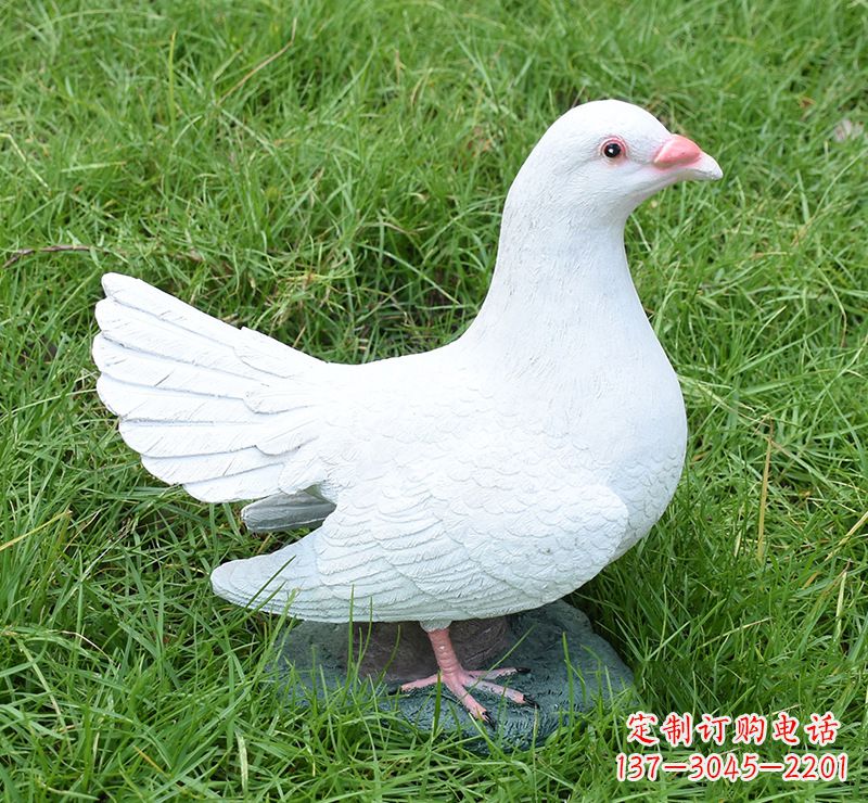 金华文化广场的和平鸽雕塑