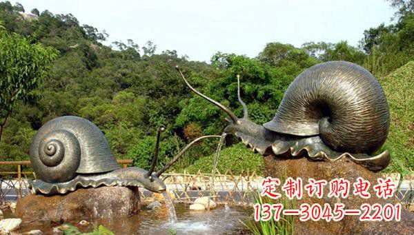 金华蜗牛公园动物铜雕