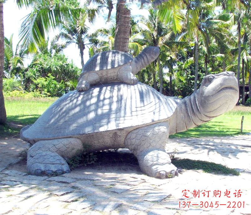 金华乌龟母子石雕