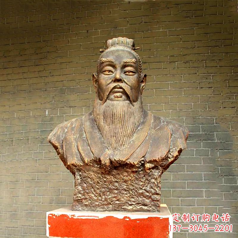 金华五帝之帝喾半身像胸像雕塑