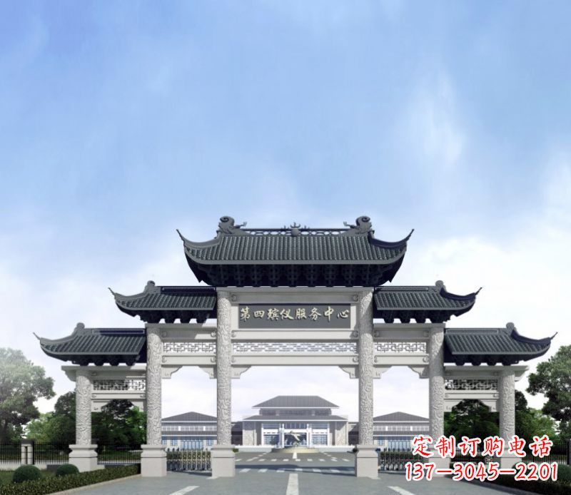 金华五门景观石牌坊