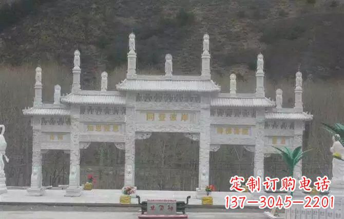 金华五门牌坊石雕 (2)
