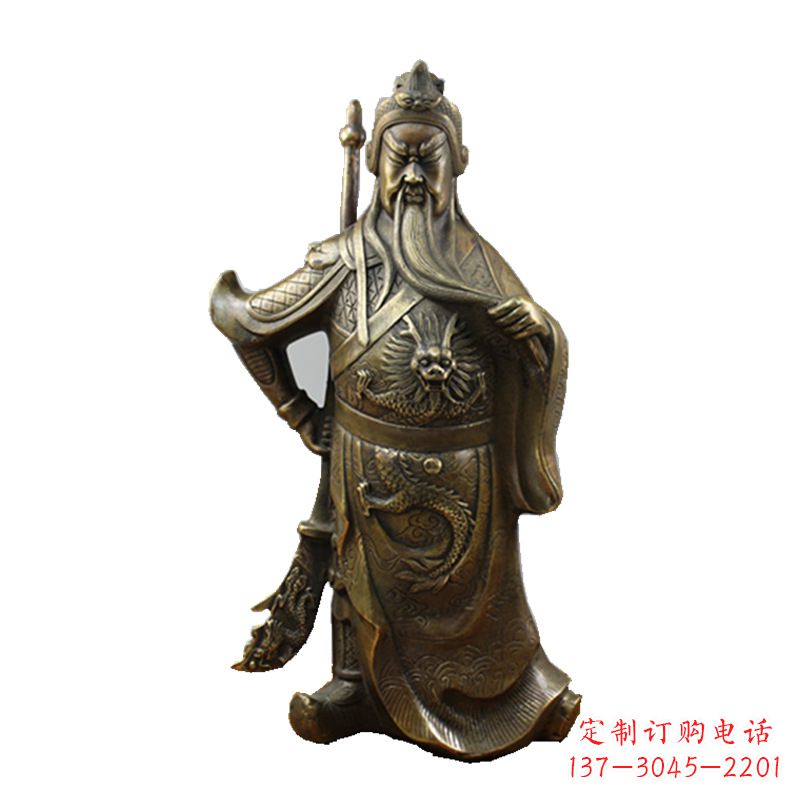 金华武财神关公风水铜雕