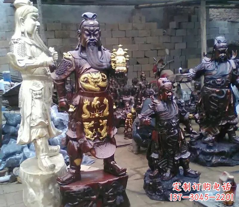 金华武财神提刀关公铜雕
