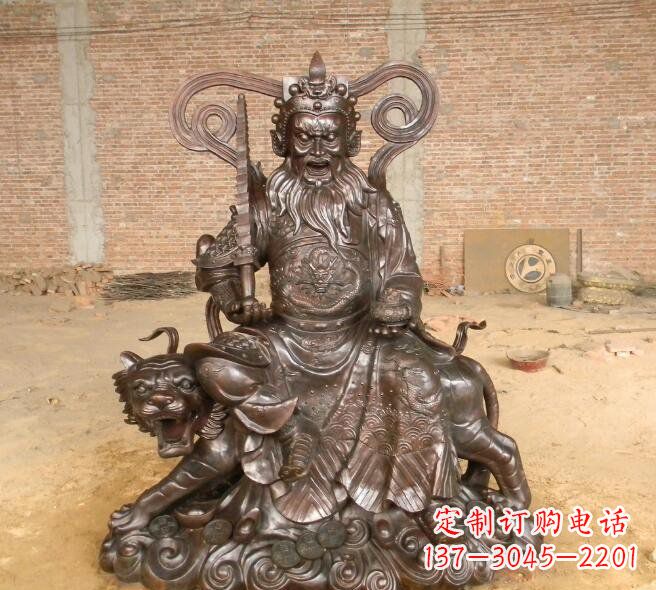 金华武财神赵公明铜雕