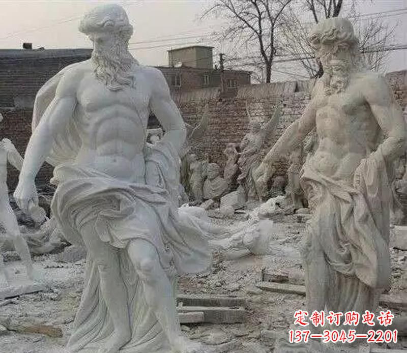 金华西方阿基米德人物石雕