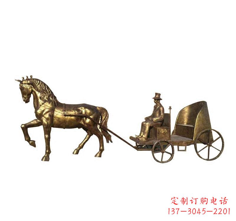 金华西方马车铜雕