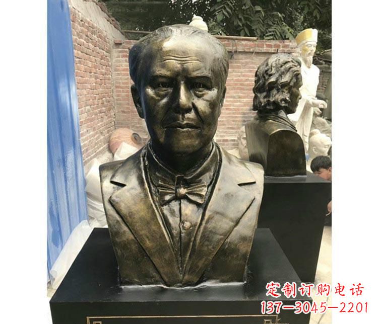 金华西方名人爱迪生胸像铜雕